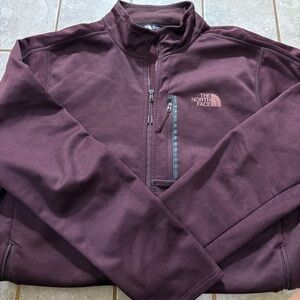 The North Face Burgundy Quarter-Zip Pullover
